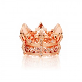 The Athena's State Crown Ring - Pure Pink Gold -