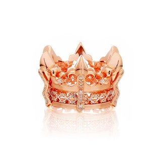 The Athena's State Crown Ring - Pure Pink Gold -