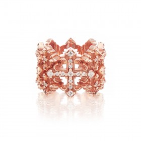 The Rituals Cross Oversized Ring 2.0 Extreme Edition - Pure Pink Gold -