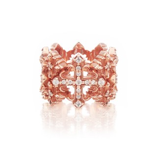 The Rituals Cross Oversized Ring 2.0 Extreme Edition - Pure Pink Gold -